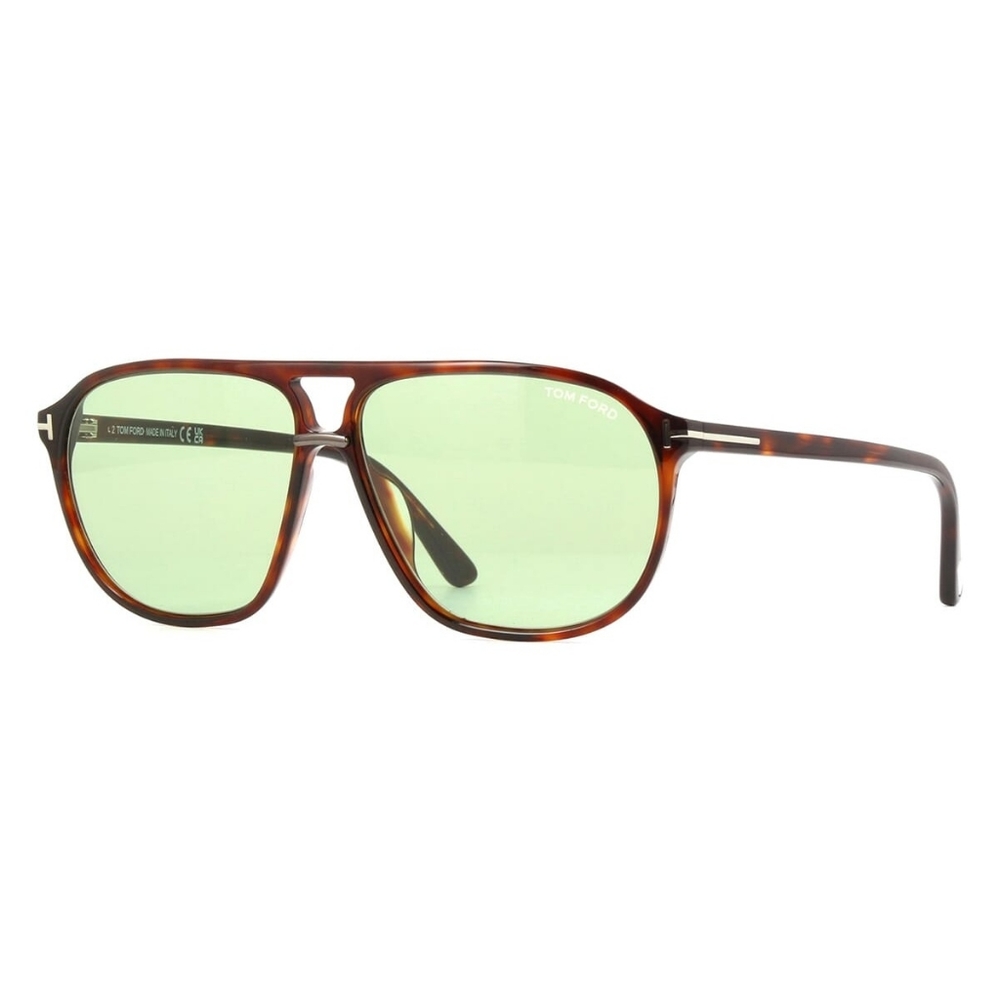 NEW TOM FORD MEN HAVANA GREEN SUNGLASSES BRUCE TF1026 54N SUNGLASSES FT1026/S - Picture 1 of 4